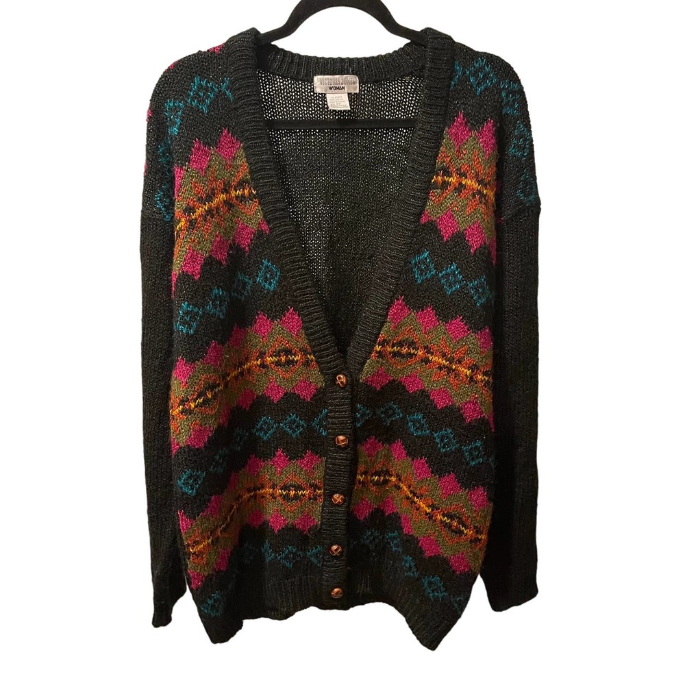 VINTAGE| VICTORIA JONES| WOMENS SWEATER| SIZE 2X‎